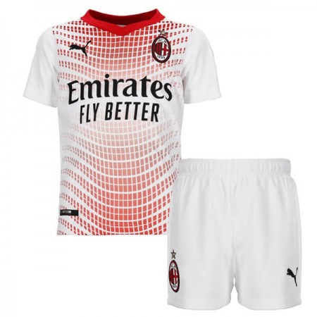 Billiga Fotbollströjor AC Milan Barn Borta tröja 2020/21 Kortärmad